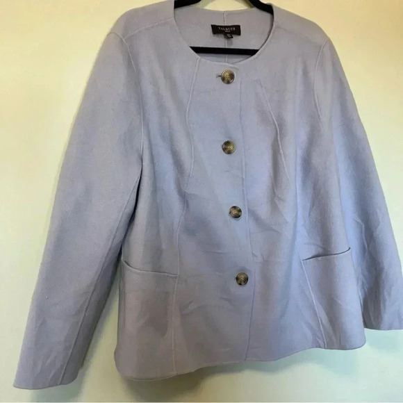 NWOT Talbots 90%  wool lavender lilac jacket - Picture 5 of 6